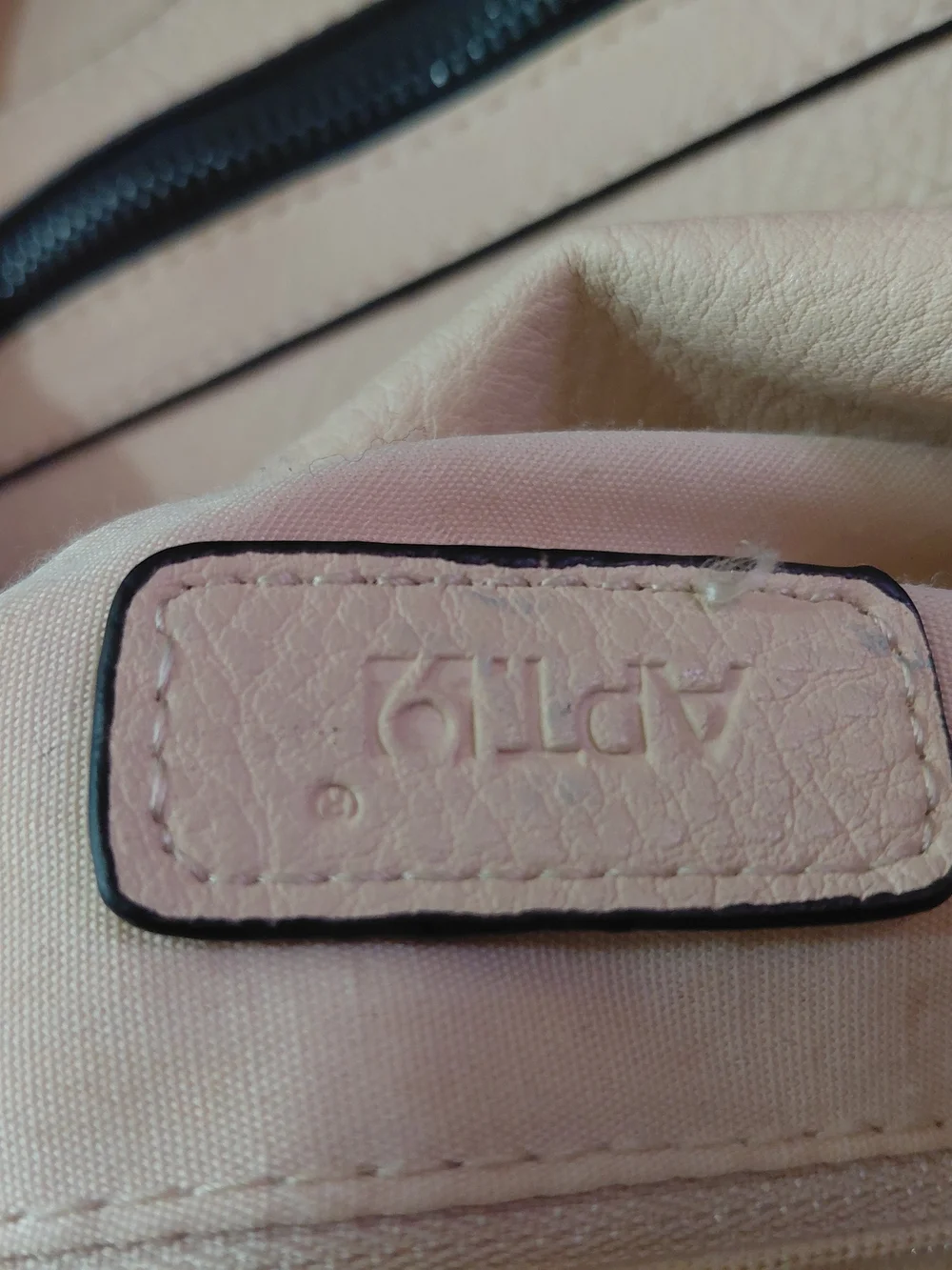 Women's Blush Pink Faux Leather Satchel Bag